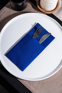 Serviettes d'invité jetables en lin bleu Serviettes en <span class=keywords><strong>papier</strong></span> <span class=keywords><strong>Serviette</strong></span> en <span class=keywords><strong>papier</strong></span> douce et absorbante pour la fête de <span class=keywords><strong>mariage</strong></span> <span class=keywords><strong>Papier</strong></span> Airlaid coloré - Product Image 3