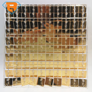 Panel de Pared de Lentejuelas Cuadradas 3D Brillantes Activado por Aire para Fondo de Bodas, Eventos, Festivales y Decoración de Letreros - Product Image 3