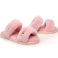 Sandales à talons compensés pour femmes, chaussures de luxe, pantoufles en fourrure, de styliste, nouvelle collection 2020