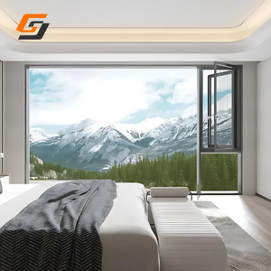 Ventana Abatible de Aleación de Aluminio Moderna de Primera Calidad GS con Doble Vidrio - Product Image 4