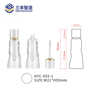 Envase de Lujo Moderno Personalizado de 5ml para Brillo Labial, Colorete, Suero, Cuidado de la Piel, con Brocha de Plástico, Contenedor de Lápiz Labial, Serigrafía, Tapa de Rosca, Cosmético - Product Image 3