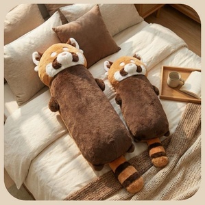 Lindo Peluche de Mapache, Juguete de Gato Rojo, Negro y Blanco, Adorable Almohada de Cuerpo Largo para Abrazar para Niñas - Product Image 6