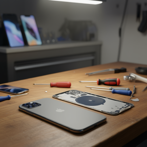 ฝาหลัง Apple iPhone 11 Pro พร้อมกรอบกลางสีเทา อะไหล่ทดแทน - Product Image 3