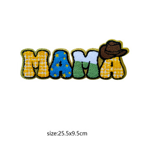 New Design Black History Chenille Patches Large Iron on <strong>Mama</strong> Patch for t Shirt <strong>Hoodies</strong> - Product Image 4
