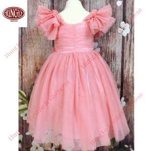 Vestido de fiesta de princesa personalizado de alta calidad para niñas con volantes de malla con forro interior de algodón 100% - Product Image 4