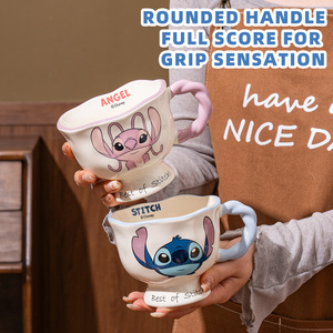 <strong>Disney</strong> Ceramic Mug with Handgrip Eco-Friendly Couple Coffee Cup <strong>Set</strong> for Party Use Home Use Coffee <strong>Tea</strong> and Milk Cup with Gift Box - Product Image 4