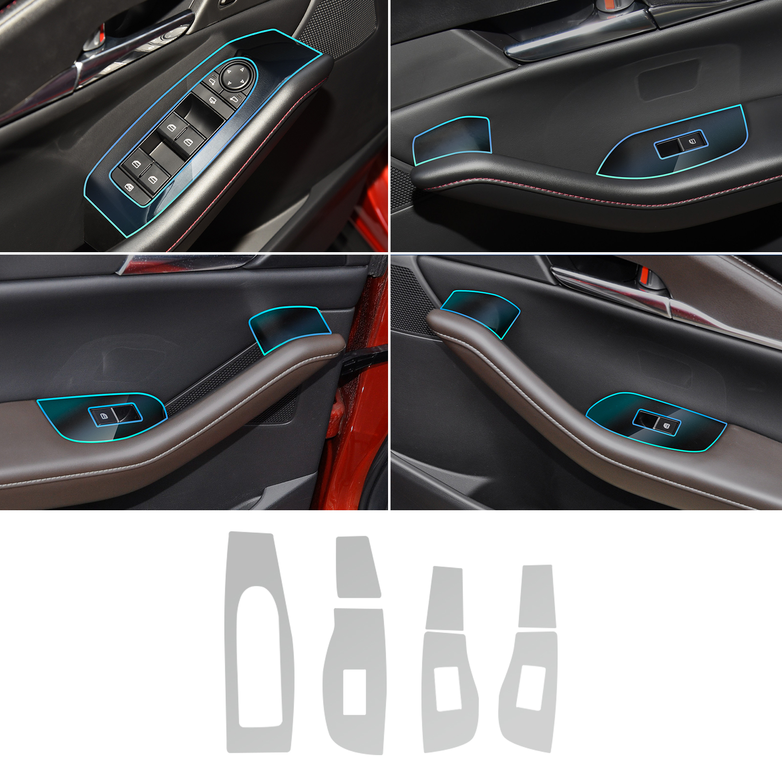 Film intérieur invisible pour voiture - Pour Mazda 4