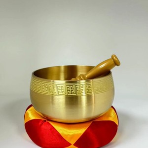 Tazón de suministros para templo <span class=keywords><strong>budista</strong></span> de 2,6 pulgadas-10 pulgadas, cobre, latón, borde de cuerpo desnudo, meditación, sonido, curación, cuenco de canto tibetano - Product Image 6