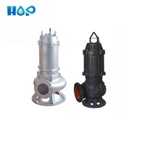 Pompe broyeuse électrique en acier inoxydable pour eaux usées HOP-100WQ65-22-7.5, centrifugeuse multi-étages avec broyeur, vente en gros, moteur de pompe de toilette Feili