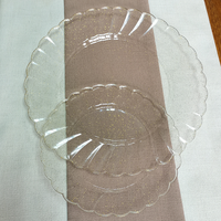 50 Assiettes en Plastique Blanches Festonnées avec Bordure Dorée pour 25 Personnes, Style Moderne et Luxueux pour Mariages et Événements