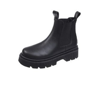 Bottines à plateforme <span class=keywords><strong>beige</strong></span> punk de <span class=keywords><strong>haute</strong></span> qualité pour femmes, vente en gros, automne-hiver, bottines à plateforme noires - Product Image 6