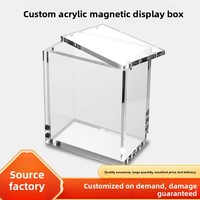 Boîte de présentation en acrylique pour cartes à collectionner, boîte à surprise magnétique, rangement anti-poussière, haute transparence