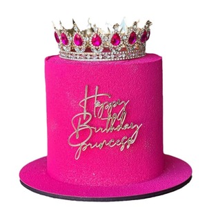 Décoration de gâteau en acrylique « Miel et Douceur », Topper de gâteau Princesse/Reine pour Anniversaire, Fournitures de Décoration de Gâteaux pour Fêtes d'Anniversaire - Product Image 4