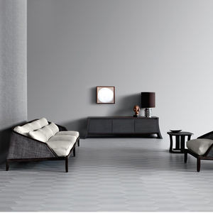 फ्रेंच विंटेज चेस्टरफील्ड सोफा ठोस लकड़ी रतन आराम कपड़े के लिए आराम कपड़े - Product Image 5