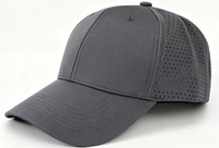 Casquettes de baseball personnalisées à faible MOQ, séchage rapide, en nylon perforé au laser, respirantes, résistantes à l'eau, pour sports de plein air