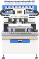 Machine de distribution d'étiquettes en PVC/silicone de précision à 12 couleurs, économe en énergie et haute productivité