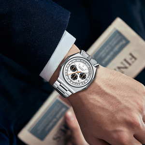 Relojes de Cuarzo Cronógrafo MINI FOCUS con Esfera en Forma de Búho para Hombre, <span class=keywords><strong>Calendario</strong></span>, Luminoso, Multifuncional, Correa de Acero, Reloj de Pulsera con Cabeza de Toro - Product Image 4