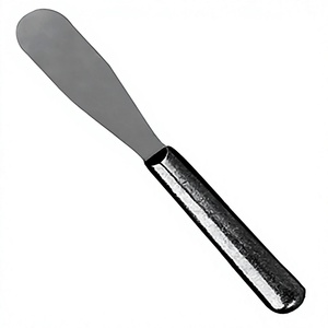 Espátula de Maquillaje Recta de Acero Inoxidable Personalizada, Cuchara Facial Vacía, Modelo ABP-010901, Resistente a la Oxidación - Product Image 1