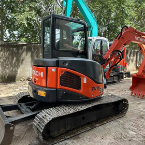 Excavatrice sur chenilles Hitachi Zx55u d'occasion de 5 tonnes, peinture d'origine avec moteur et pompe hydraulique, plus grande réduction en vente - Product Image 1