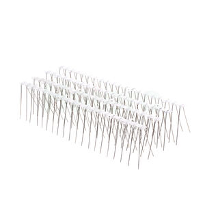 Barrière <span class=keywords><strong>anti</strong></span>-oiseaux murale en plastique et acier inoxydable à pointes, solution efficace et humaine pour la protection contre les oiseaux - Product Image 2