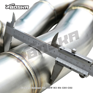 Tuyaux d'échappement automobiles d'usine pour BMW M3/M4 G80/G82 3.0T 2021-2026 en acier inoxydable, silencieux Valvetronic Catback avec support - Product Image 4