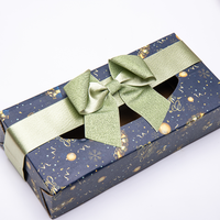 Boîte à macarons avec nœud en ruban polyester pré-noué, emballage français, nœud pré-noué écologique, boîte cadeau pour truffes au chocolat, anniversaire, luxe