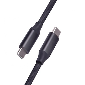 Kabel <span class=keywords><strong>USB</strong></span> Tipe C Pd pengisian cepat, kabel <span class=keywords><strong>USB</strong></span> Tipe C, jalinan nilon Logo kustom, kualitas tinggi, 0.3m, 1m, 2m, 3m, 1 kaki, 3 kaki, 6 kaki, 60w, 100w, 240w - Product Image 1