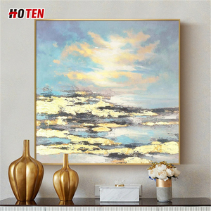 HOTEN Dipinto a Olio su Tela <span class=keywords><strong>di</strong></span> Paesaggio Marino in Stile Realistico con Barca, Fatto a Mano su Misura, Originale <span class=keywords><strong>di</strong></span> Artisti Famosi - Product Image 2
