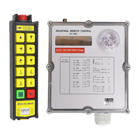 Control Remoto Inalámbrico de Alta Resistencia para Grúa, 10 Teclas, Una Velocidad, IP67 Impermeable, Anti-interferencias, Parada de Emergencia para Polipasto
