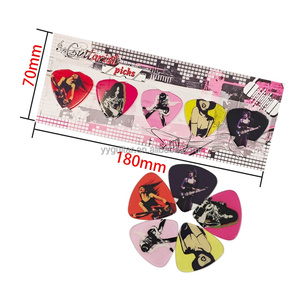 Vendite dirette di fabbrica Design personalizzato in celluloide triangolo chitarra plettri divertente Jazz chitarra elettrica Set di Pick per musica Rock - Product Image 6