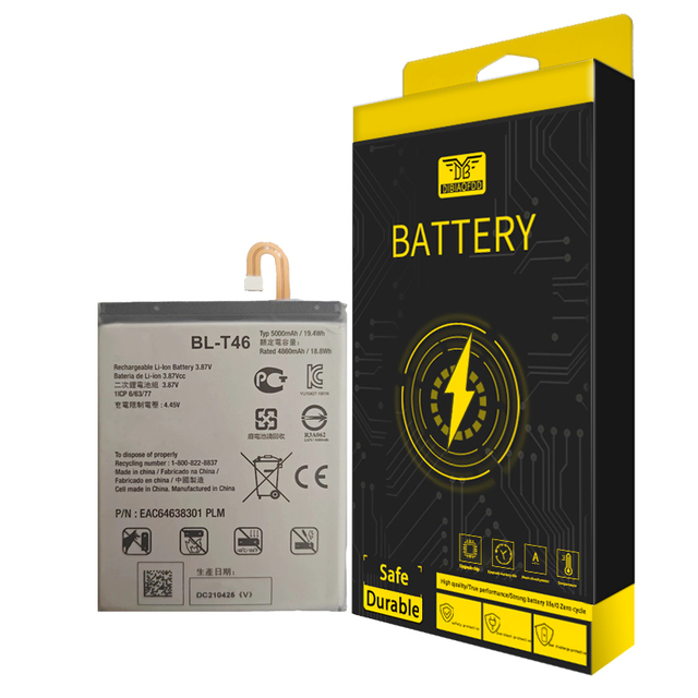 High Capacity 5000mAh Battery BL-T46 for LG V60 3.87V Replacement Mobile Phone Use Stock Available