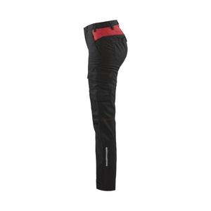 BLAKLADER - 714418329956C48 Women's Industry <b>trousers</b> stretch Black/<b>Red</b> - EAN 7330509763575 WORK <b>TROUSERS</b> <b>CARGO</b> WORK <b>TROUSERS</b> - Product Image 5