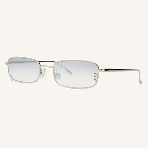 Sifier Fashion Cadre en métal rectangulaire de haute qualité percé par des anneaux en or asymétriques dans <span class=keywords><strong>les</strong></span> deux lentilles - Product Image 5