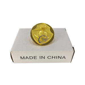 YUEMAI colletto alla moda in ottone personalizzato 3D oro fibbia a farfalla in Arabia Saudita spilla distintivo - Product Image 2