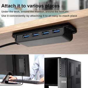 USB3.0 Super <strong>Speed</strong> 4-Port <strong>Hub</strong> Compatible with Phone Tablet PC Keyboard Card Reader &amp; Mobile HDD - Product Image 4
