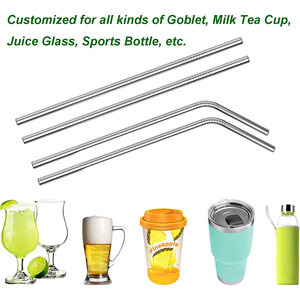 صديقة للبيئة عازمة ومستقيمة شرب معدني قابل لإعادة الاستخدام مع غسالة صحون القش آمنة شعار مخصص - Product Image 6