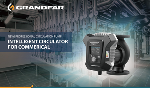Pompe de circulation blindée à vitesse variable intelligente GRANDFAR 0.84HP à économie d'énergie pour bâtiments industriels GEM - Product Image 5