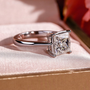 Anillo de diamantes cultivados en laboratorio SGARIT personalizado en oro rosa de 14k, con certificado IGI, calidad VVS D 2EX, para mujer, ideal para compromiso o boda. - Product Image 2