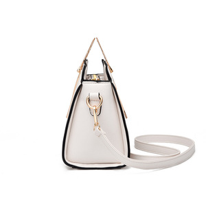 Bolso de mano con forma de concha para mujer, bolso de hombro tipo bandolera con cierre de cremallera blanco, uso diario - Product Image 2
