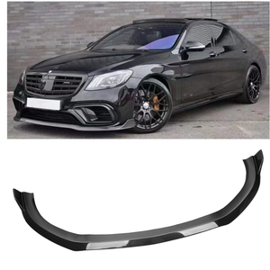 W222 S63 2017- 2020 labbro anteriore in fibra di carbonio per Mercedes Benz classe S W222 B stile paraurti anteriore spoiler <span class=keywords><strong>lip</strong></span> - Product Image 1