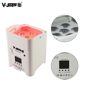 <span class=keywords><strong>VSHOW</strong></span> WBRF0606 Juego de 10 Luces LED Inalámbricas con Estuche, 6 Luces LED RGBWA+UV de 18w 6en1, Alimentadas por Batería, para Escenarios - Product Image 3