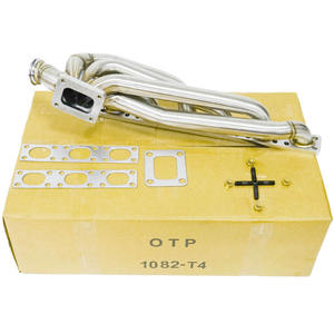 Tubo de escape OTP de 3mm de espesor, Colector de brida Tur bo T4 para B E36 <span class=keywords><strong>320i</strong></span> 323i 325i M3 <span class=keywords><strong>M50</strong></span> M52 S50 92-98, Colector de montaje superior - Product Image 1