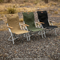 Chaise pliante en alliage d'aluminium pour camping en plein air, randonnée, pêche, chaise portable en tissu Oxford avec dossier, chaise de repos pour jardin