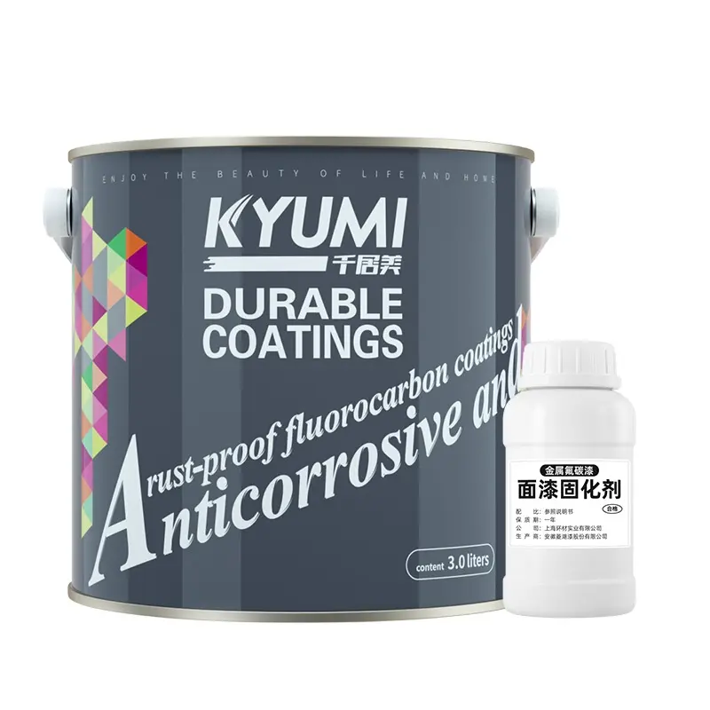 Kyumi GY06 Army Green Heavy duty Industrial Fluorocarbon paint anti rust metallic equipment coatings