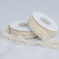 Rubans en dentelle non extensibles double face, plusieurs styles, pour la confection de draps, rideaux, jupes et décorations de mode, en rouleau.