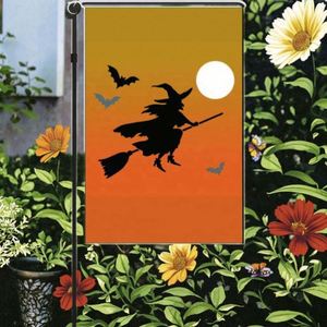 ธงสวนพิมพ์ลายแม่มดตามสั่ง, ธงตกแต่งสวนสำหรับเทศกาลฮาโลวีน - Product Image 5
