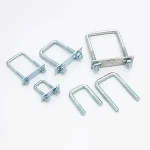 All Size M6-M48 Zinc-plated Hot Dip Galvanized Support Customized U-shaped Bolt