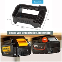 Support de batterie, support mural pour batterie, supports de batterie avec clip ceinture pour l'organisation et le rangement des batteries d'outils, étui de protection