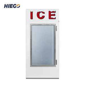 Contenedor de almacenamiento de hielo de una puerta para exteriores, bolsa de hielo