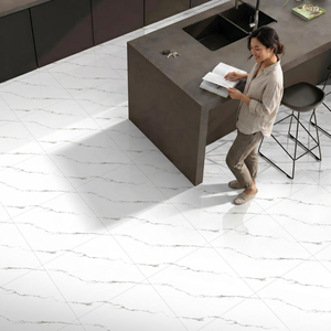 Azulejos de Porcelana Pulida Vistaar Onyx Marrón de 600x600 mm, Aspecto de Mármol, Acabado Brillante, Colección para Pisos Interiores - Product Image 6